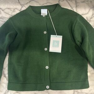 bella bliss Dark Green Knit Button Cardigan